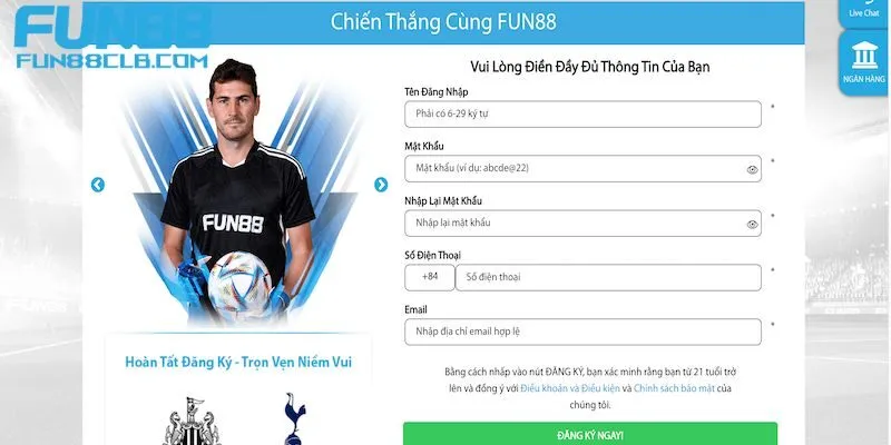 Hướng dẫn cách trải nghiệm game Fun88